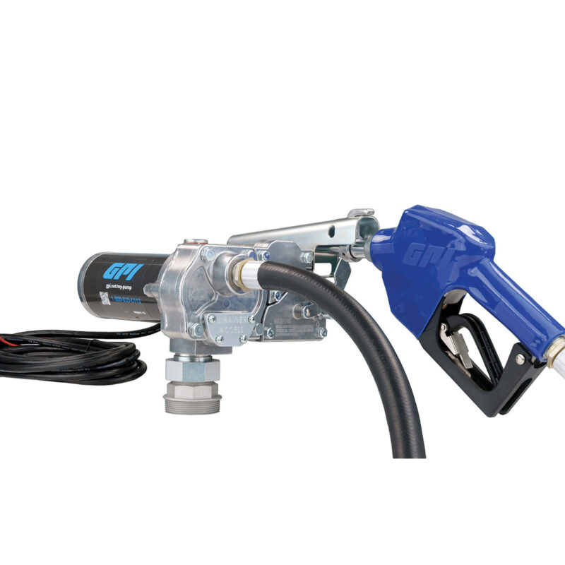 GPI M-150S-AU 12V 15 GPM  Fuel Transfer Pump w/Auto Shut-off Nozzle