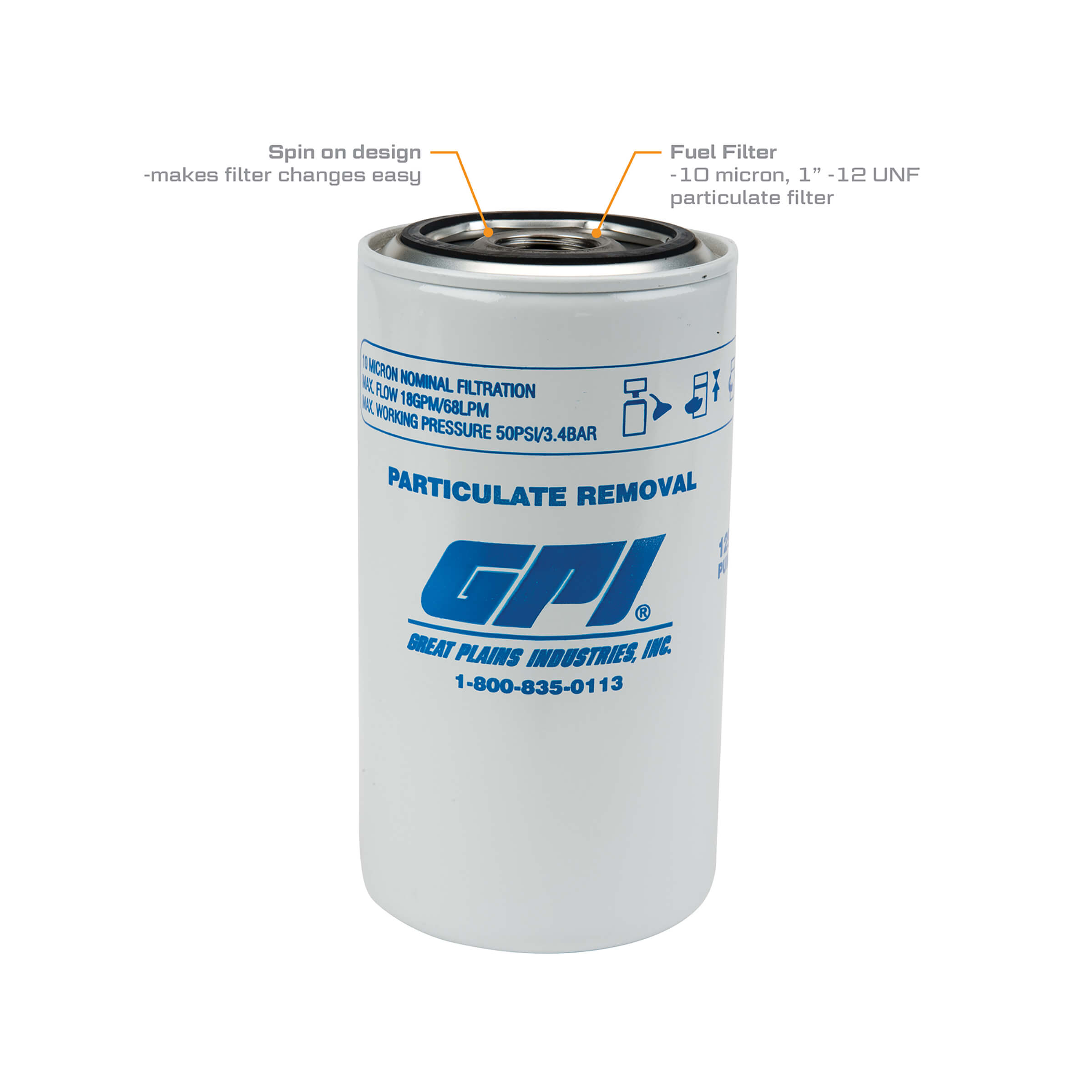 GPI 18 GPM, 10 Micron Particulate Filter - Image 2