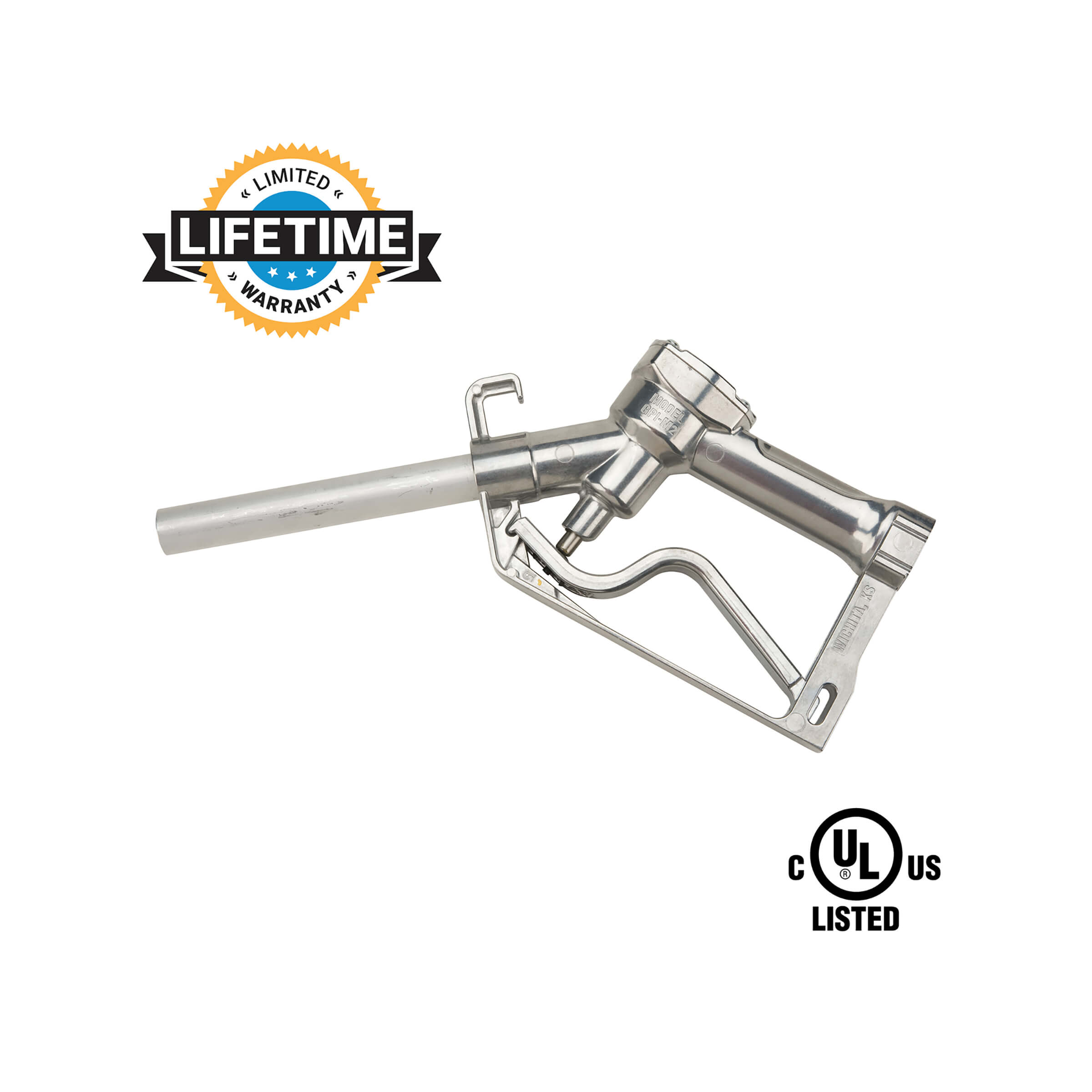 GPI 3/4 in. NPT, UL Listed, Manual Shut-off Unleaded Fuel Nozzle