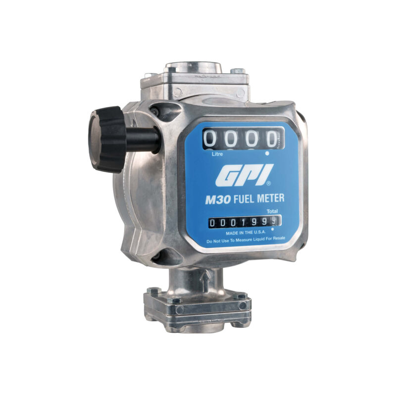 GPI 5-30 GPM Modular Mechanical Fuel Meter, Litre Register, 1" Inlet/Outlet