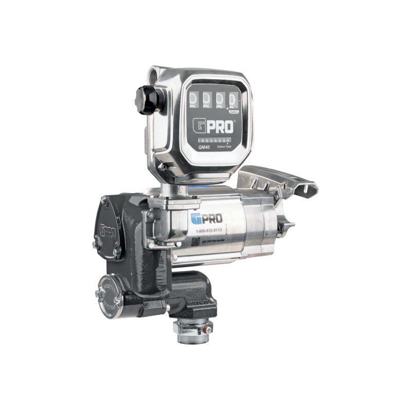 GPRO V35-115PO+QM40-G8N 115V 35 GPM Fuel Transfer Pump w/Auto Shut-off Nozzle w/QM40 Fuel Meter
